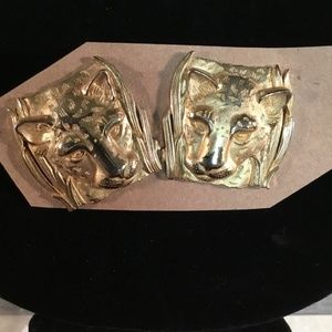 Vintage Park Lane Lion Earrings